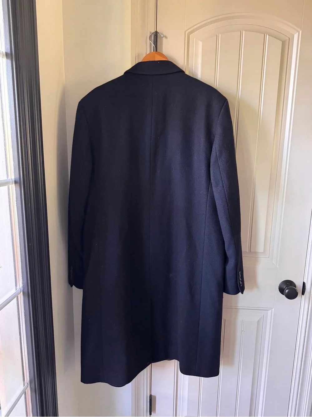 London Fog Men's Navy Wool Coat